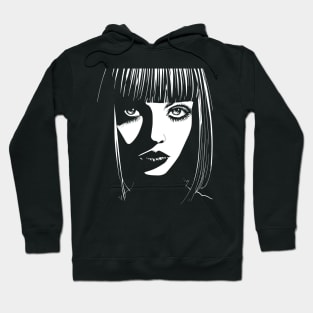 Gothic Girl Portrait Hoodie